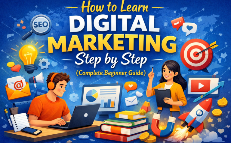 How to Learn Digital Marketing Step by Step (Complete Beginner Guide)